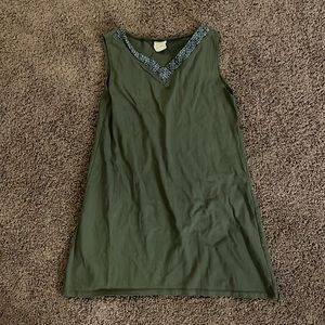 Green T-Shirt/Tank Dress